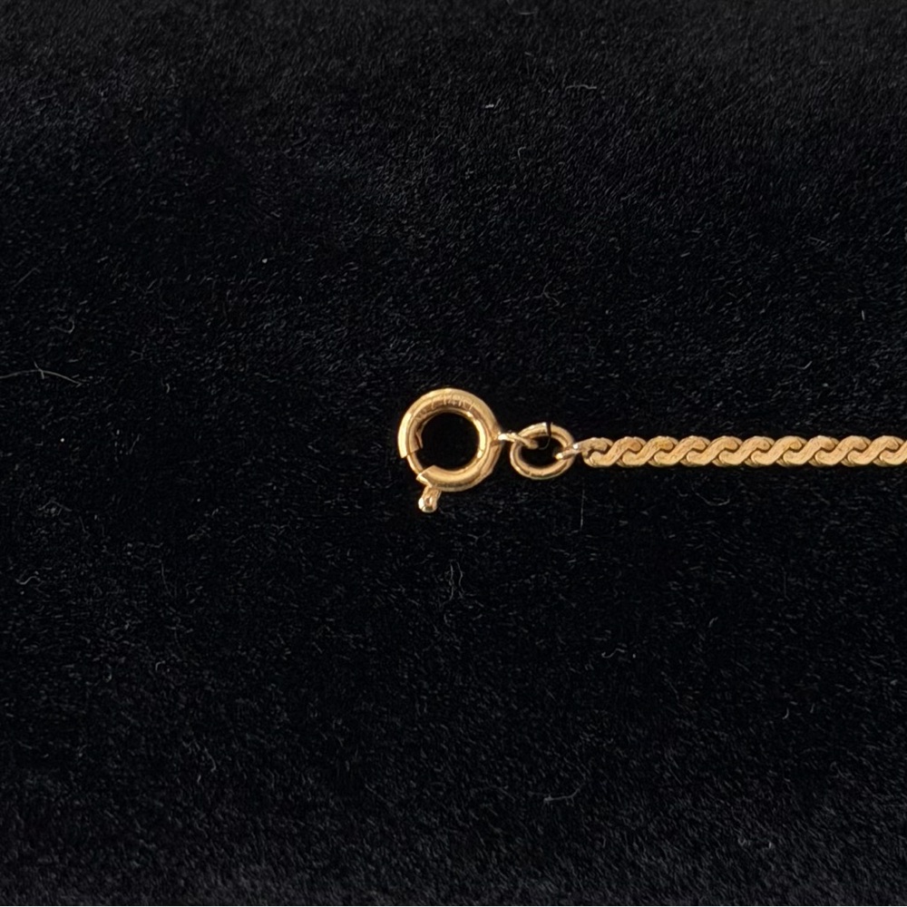 Vintage 14KT Gold Silver and Diamond Heart Bracelet, 6 1/2" - Picture 16 of 16